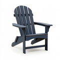 Fauteuil de jardin Adirondack 80 x 83 x 98 cm en bois bleu foncé avec accoudoirs